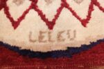 round antique art deco french rug by leleu 49382 signature Nazmiyal