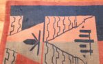 shabby chic antique art deco indian rug 49386 corner Nazmiyal
