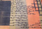 shabby chic antique art deco indian rug 49386 lines Nazmiyal