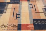 shabby chic antique art deco indian rug 49386 middle Nazmiyal