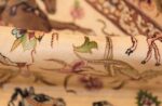 small modern silk persian hunting scene qum rug 49412 pile Nazmiyal