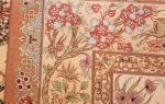 small modern silk persian hunting scene qum rug 49412 weave Nazmiyal