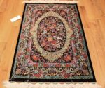 small scatter size modern persian qum silk rug 49410 whole Nazmiyal