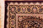 small scatter size silk modern qum persian rug 49407 corner Nazmiyal