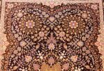 small scatter size silk modern qum persian rug 49407 top Nazmiyal