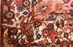 small size fine silk qum modern persian rug 49419 peacock Nazmiyal