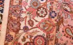 small size fine silk qum modern persian rug 49419 weave Nazmiyal