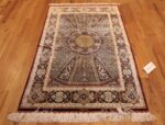 small size geometric modern persian silk qum rug 49421 whole Nazmiyal
