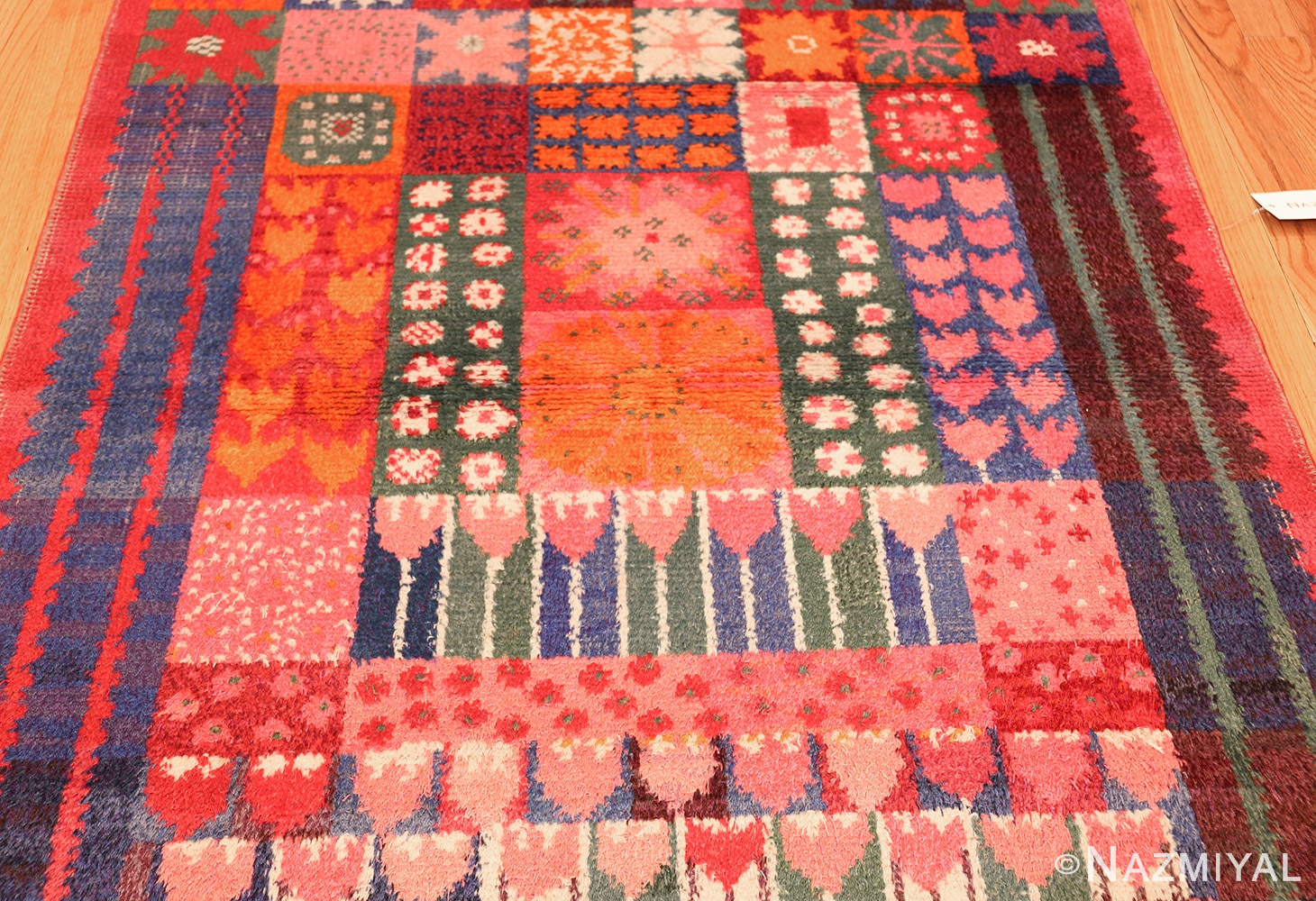 colorful vintage scandinavian rya rug by marianne richter 49438 field Nazmiyal