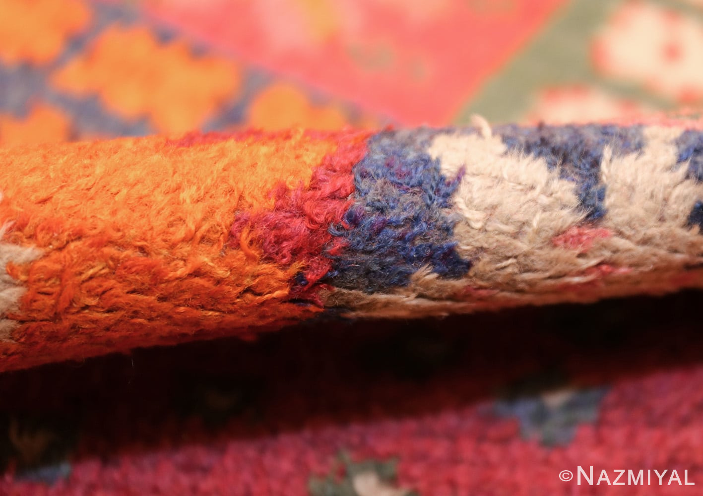 colorful vintage scandinavian rya rug by marianne richter 49438 pile Nazmiyal
