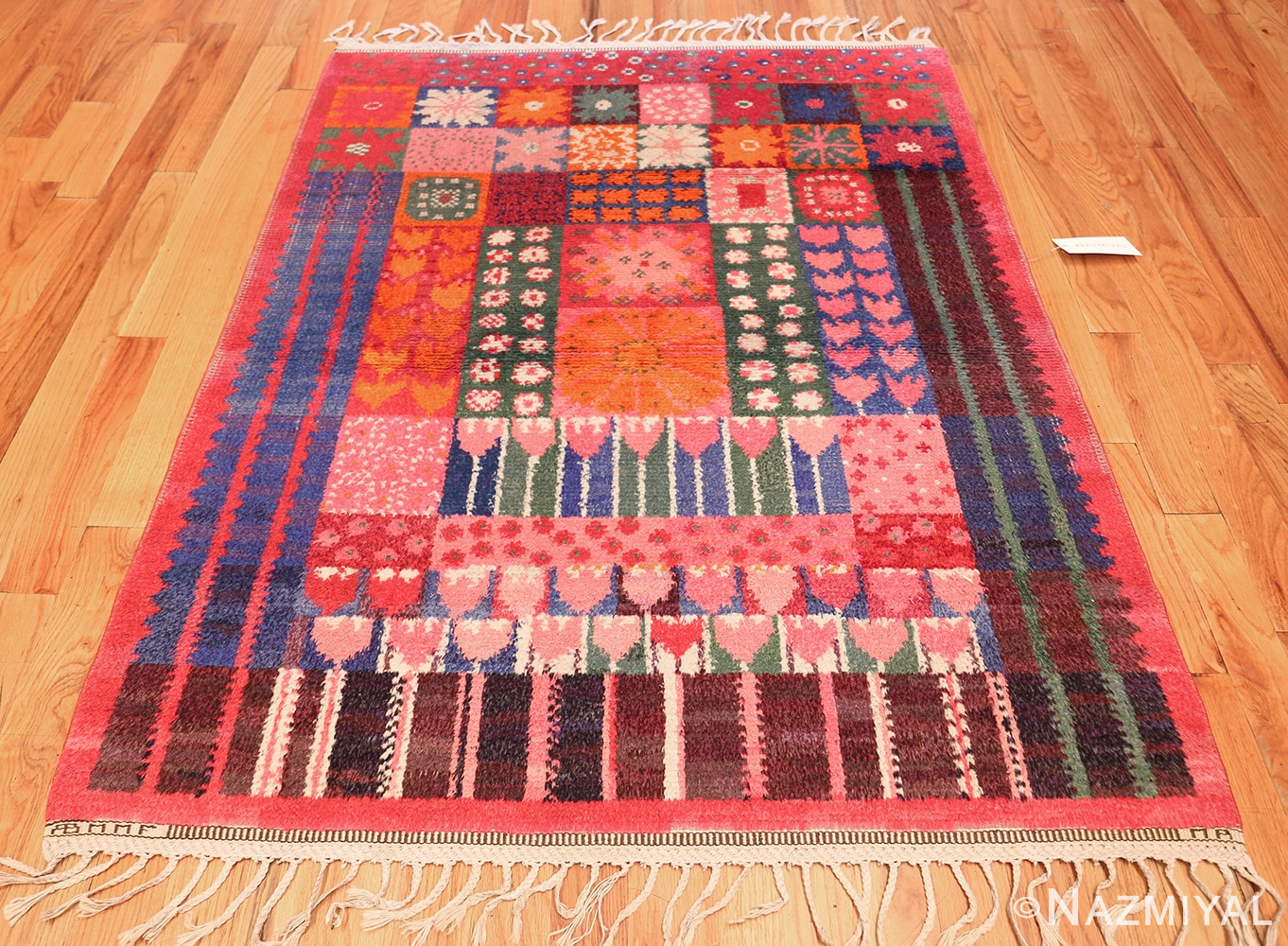 colorful vintage scandinavian rya rug by marianne richter 49438 whole Nazmiyal