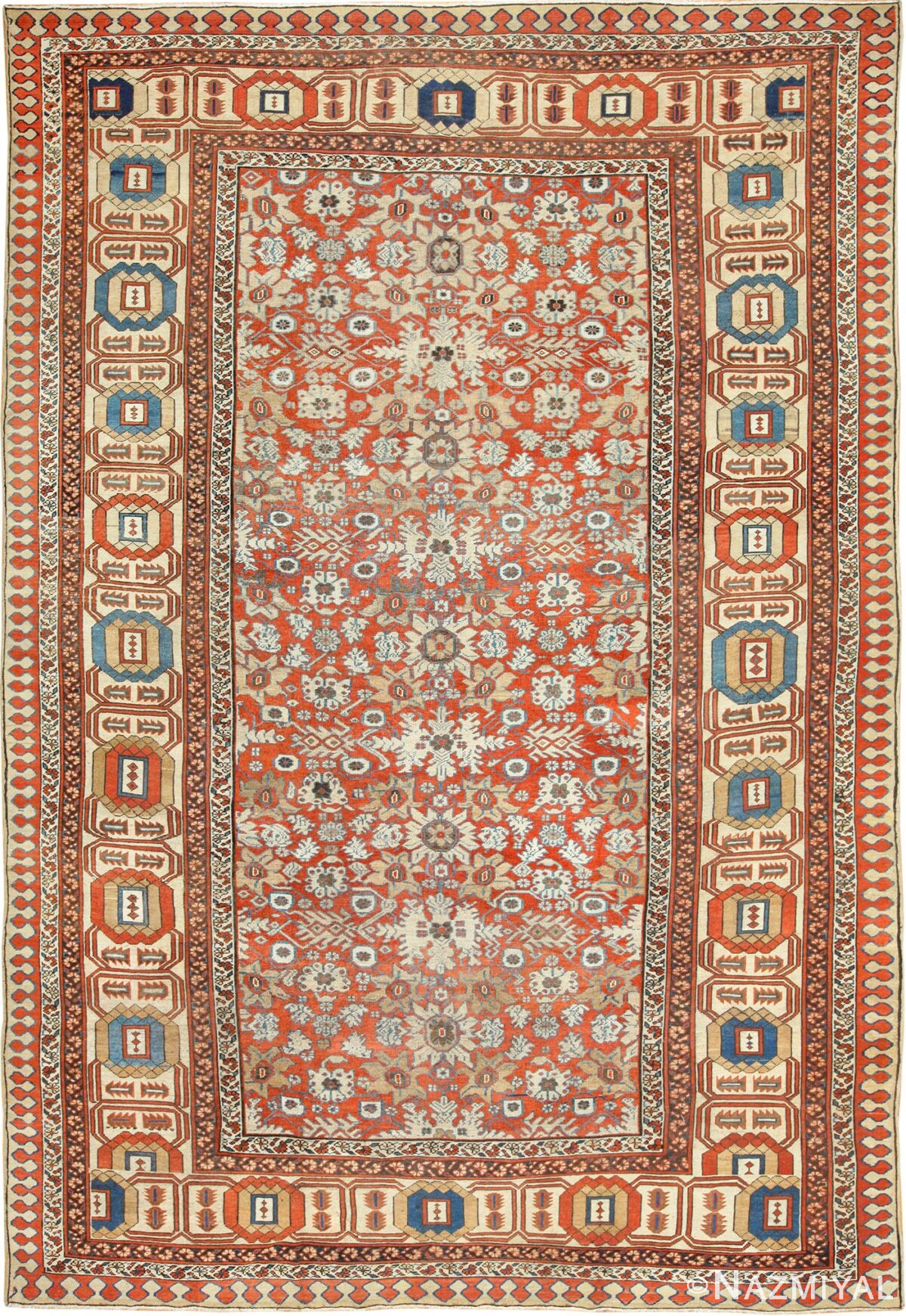 large antique bakshaish persian rug 49394 Nazmiyal