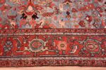 antique blue background heriz persian rug 49374 border Nazmiyal