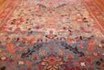 antique blue background heriz persian rug 49374 field Nazmiyal