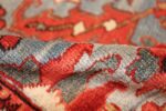 antique blue background heriz persian rug 49374 pile Nazmiyal