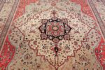 antique light blue mohtasham kashan persian rug 49452 field Nazmiyal