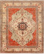 antique light blue mohtasham kashan persian rug 49452 Nazmiyal