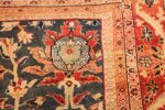 green background antique sultanabad persian rug 49389 design Nazmiyal