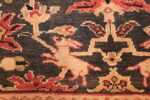 green background antique sultanabad persian rug 49389 hoping Nazmiyal