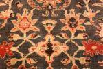 green background antique sultanabad persian rug 49389 sunflower Nazmiyal