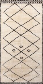ivory vintage moroccan rug 49456 Nazmiyal