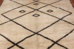 ivory vintage moroccan rug 49456 field Nazmiyal