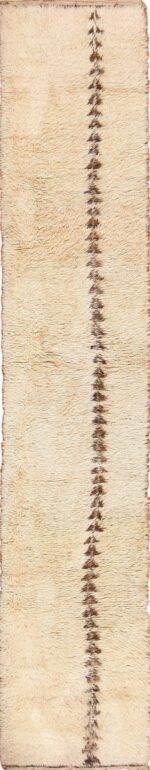 ivory vintage moroccan runner rug 49450 Nazmiyal