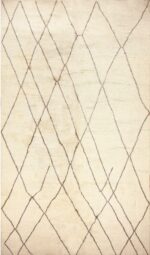 large vintage ivory moroccan rug 48065 Nazmiyal