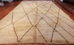 large ivory beni ourain modern moroccan rug 48065 whole Nazmiyal