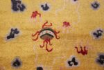 small size antique silk chinese rug 49455 ball Nazmiyal
