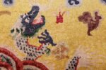 small size antique silk chinese rug 49455 head Nazmiyal