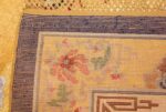small size antique silk chinese rug 49455 weave Nazmiyal