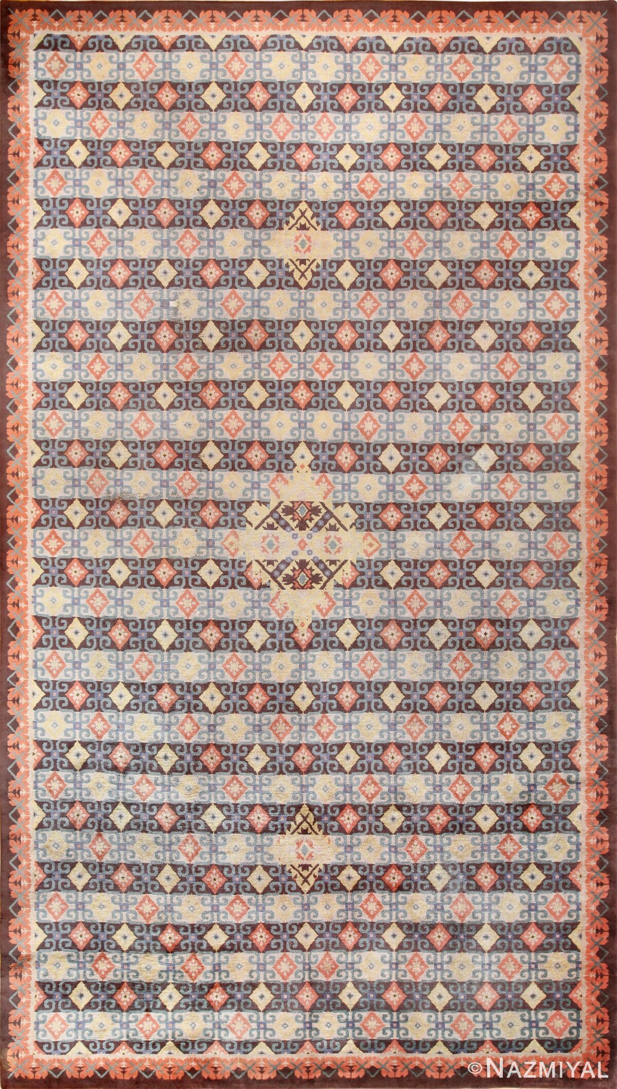 large vintage english axminster rug 49448 Nazmiyal