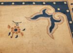 antique cream background chinese rug 49480