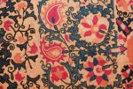 antique floral suzani uzbek textile 49460 closeup Nazmiyal