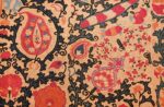 antique floral suzani uzbek textile 49460 details Nazmiyal