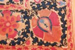 antique floral suzani uzbek textile 49460 part Nazmiyal