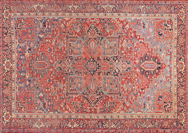 Antique Persian Heriz Carpet by Nazmiyal