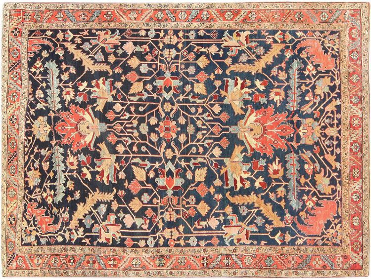 Antique Persian Heriz Serapi Carpet by Nazmiyal
