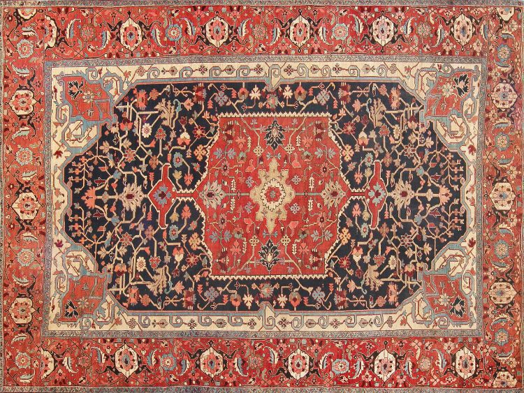 Antique Persian Heriz Serapi Rug by Nazmiyal