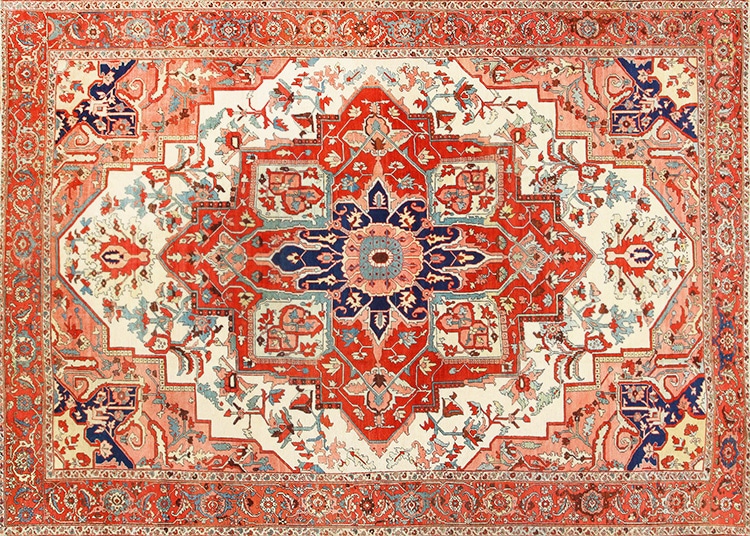 Antique Persian Serapi Rug by Nazmiyal