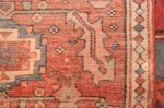 antique red background serapi persian rug 48240 weave Nazmiyal