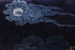 antique small chinese rug 49464 moon Nazmiyal