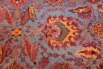 large blue antique agra indian rug 49048 part Nazmiyal