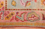 light blue antique oushak turkish rug 49459 texture Nazmiyal