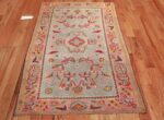 light blue antique oushak turkish rug 49459 whole Nazmiyal