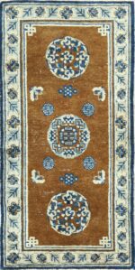 small size brown antique chinese rug 49465 Nazmiyal