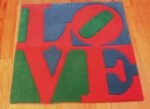 small vintage love rug by robert indiana 49470 whole Nazmiyal