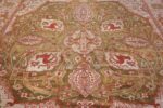 antique animal motif ziegler sultanabad persian rug 49532 medallion Nazmiyal