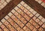 antique mosaic design american hooked rug 49529 lines Nazmiyal